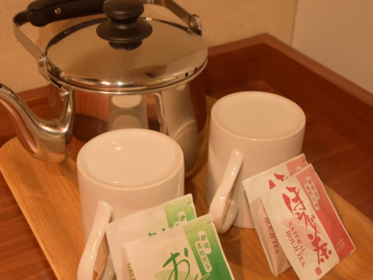 お茶パック、やかん